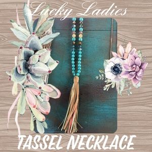 💐 Long Tassel Beaded Necklace Western Jewelry